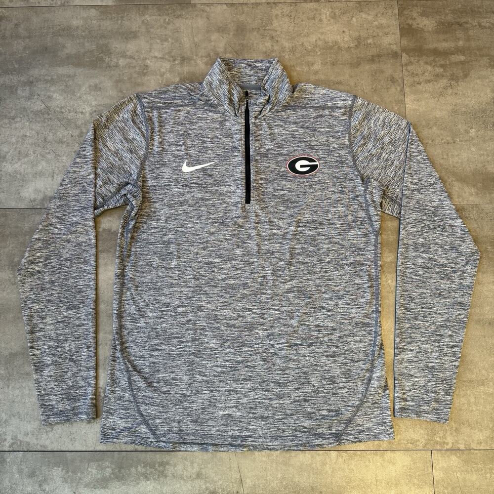Nike Dri-FIT Georgia Bulldogs Men’s Quarter-Zip Pullover Official NCAA Size M